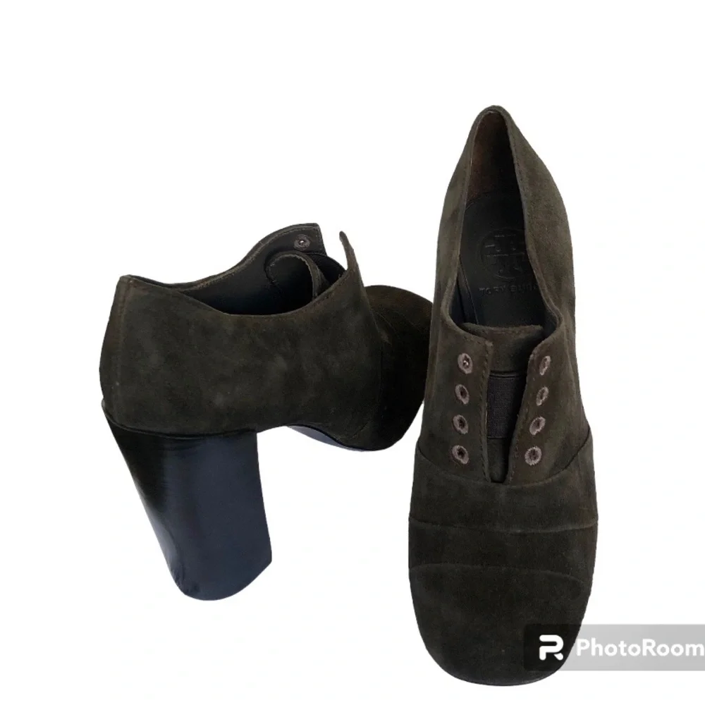 Tory Burch Pumps Stella Oxford Smoke Suede Leather
